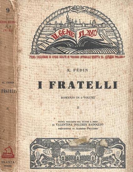 I fratelli. Volume II - copertina