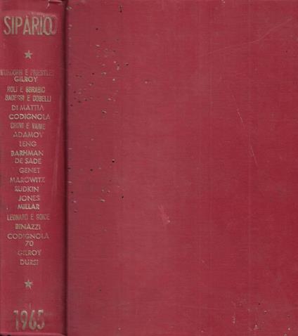 Sipario Anno 1965 - copertina
