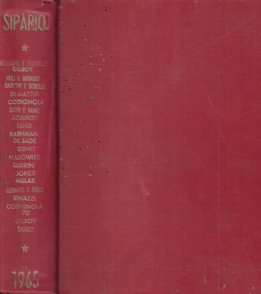Sipario Anno 1965 - copertina