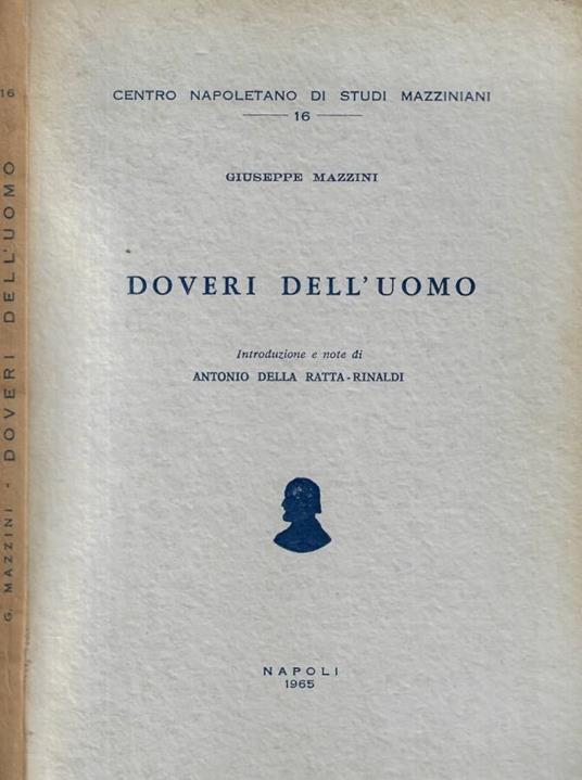 Doveri dell'uomo - Giuseppe Mazzini - copertina