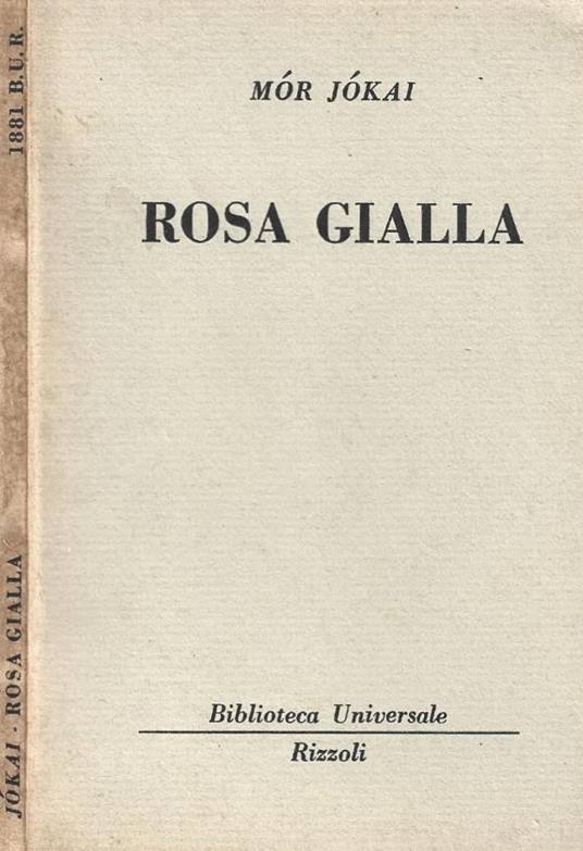 Rosa gialla - copertina