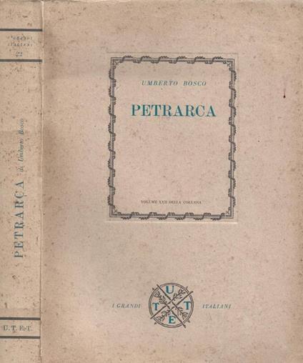 Petrarca - Umberto Bosco - copertina