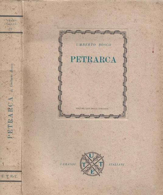 Petrarca - Umberto Bosco - copertina