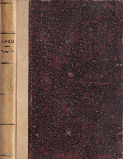Tragedie - Vittorio Alfieri - copertina
