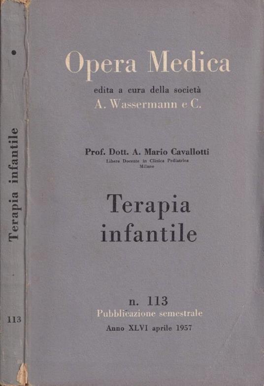 Terapia infantile - copertina
