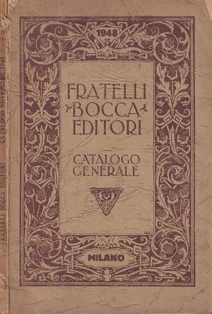 Catalogo generale - copertina