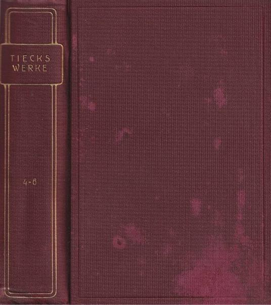 Tiecks Werke, parte IV, V, VI - copertina