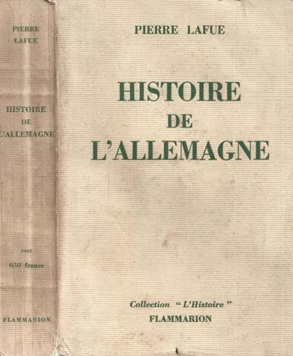 Histoire de l'Allemagne - copertina