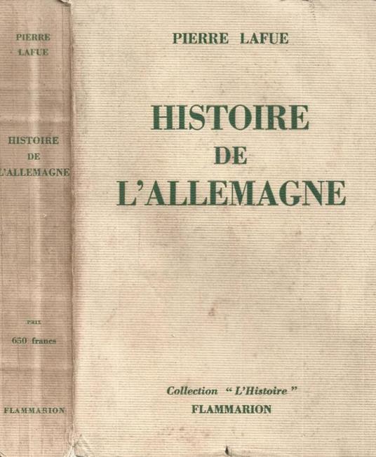 Histoire de l'Allemagne - copertina