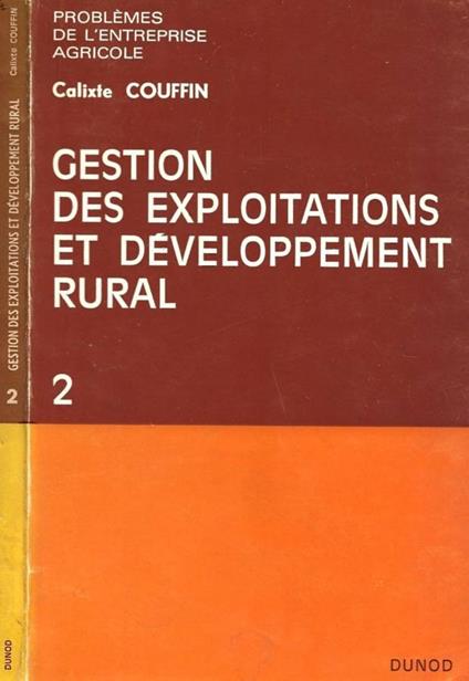 Gestion des exploitations et developpement rural - copertina