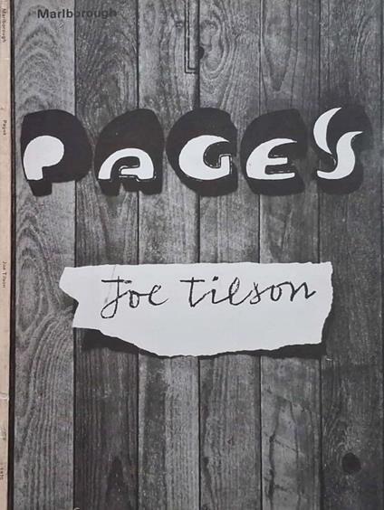 Pages. Joe Tilson. Recent work. March-April 1970. Catalogo n - copertina