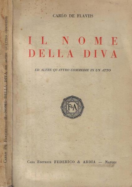 Il nome della diva - copertina