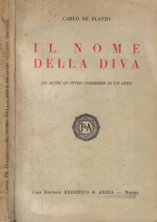 Il nome della diva - copertina