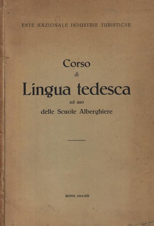 Corso di Lingua Tedesca ad uso delle Scuole Alberghiere - copertina