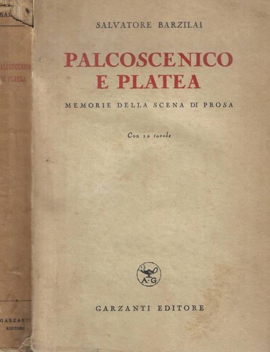 Palcoscenico e platea - copertina