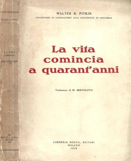 La vita comincia a quarant'anni - copertina