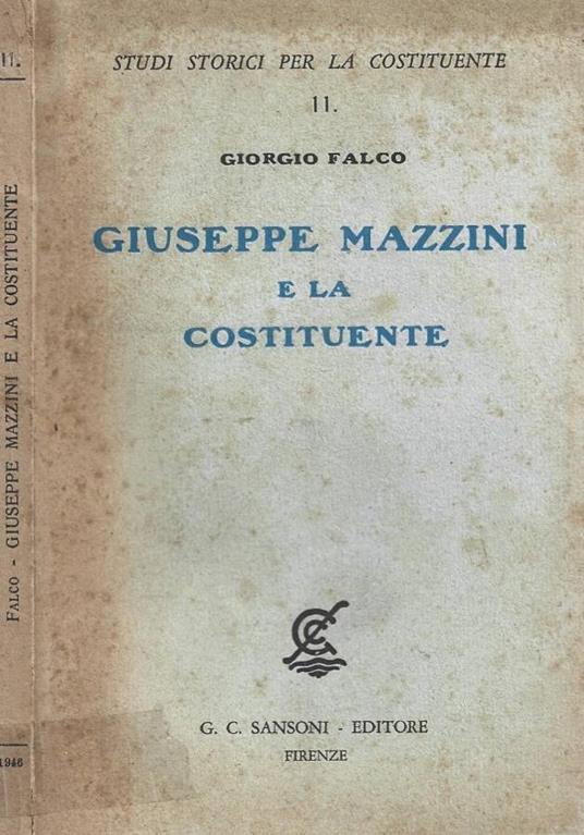 Giuseppe Mazzini e la Costituente - copertina