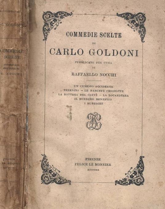 Commedie scelte di Carlo Goldoni - copertina