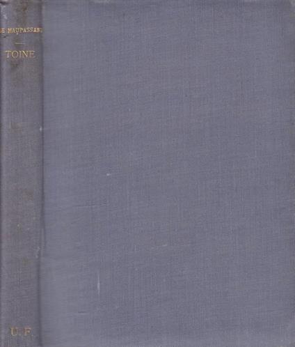 Toine - Guy de Maupassant - copertina