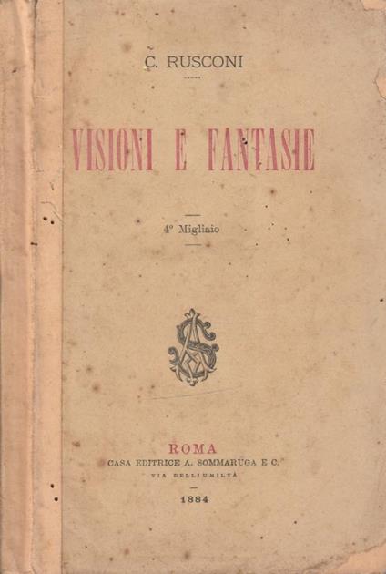 Visioni e fantasie - copertina