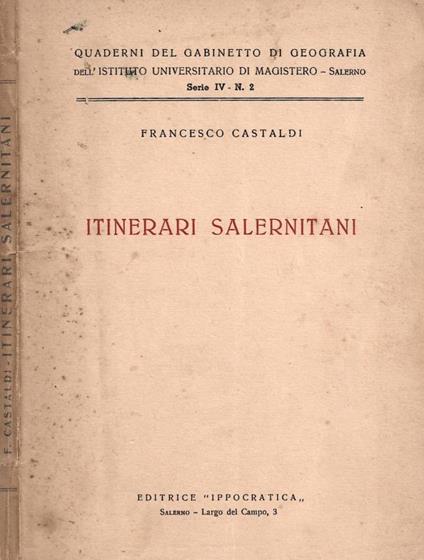 Itinerari salernitani - Francesco Castaldi - copertina