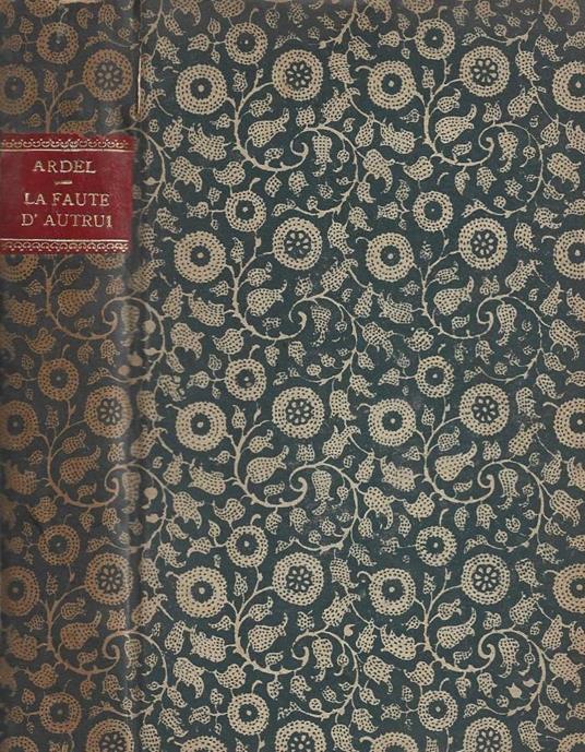 La faute d'autrui - copertina