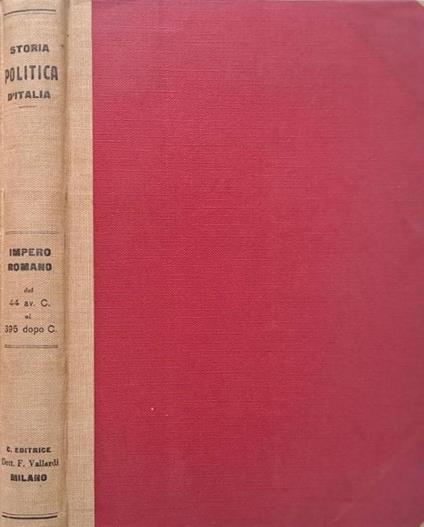 Impero Romano. Dal 44 av. C. al 395 dopo C - copertina