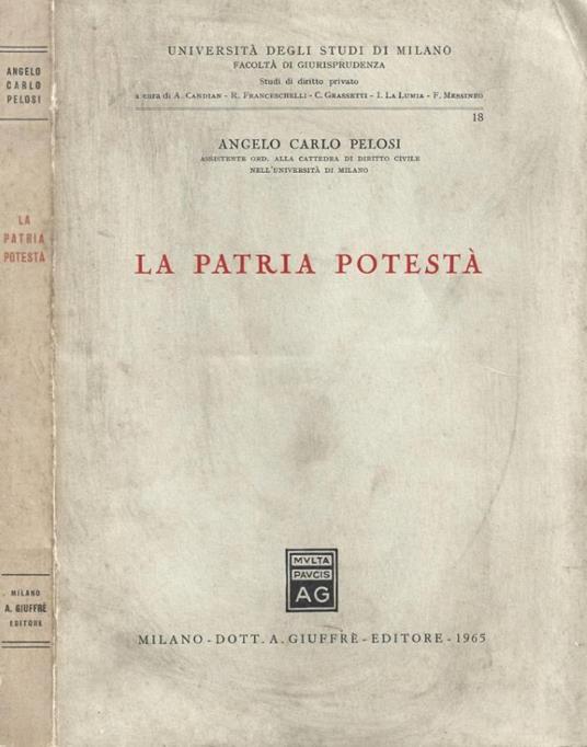 La patria potestà - copertina