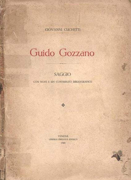 Guido Gozzano - copertina