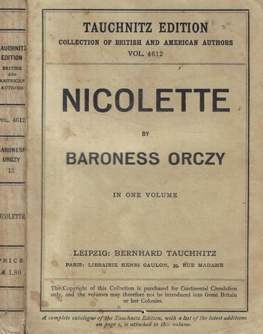 Nicolette - copertina