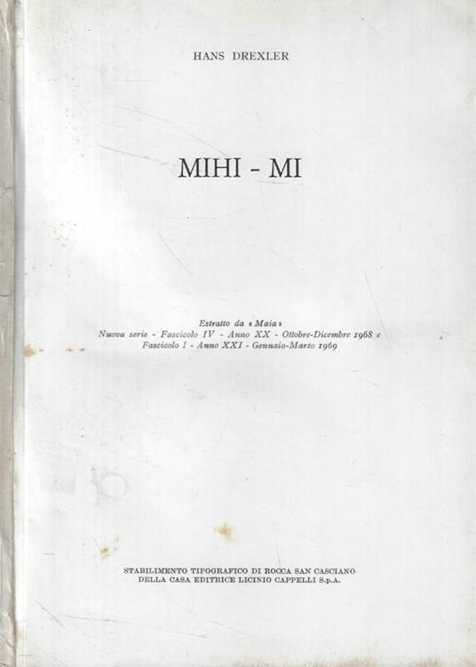 Mihi-Mi - copertina