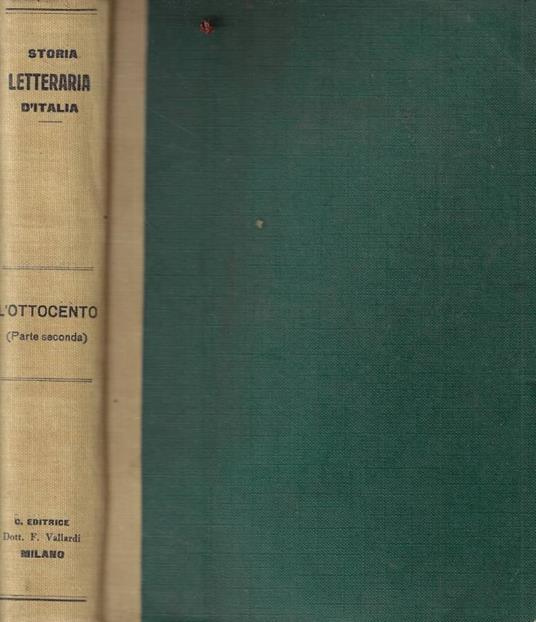 L'ottocento - Guido Mazzoni - copertina
