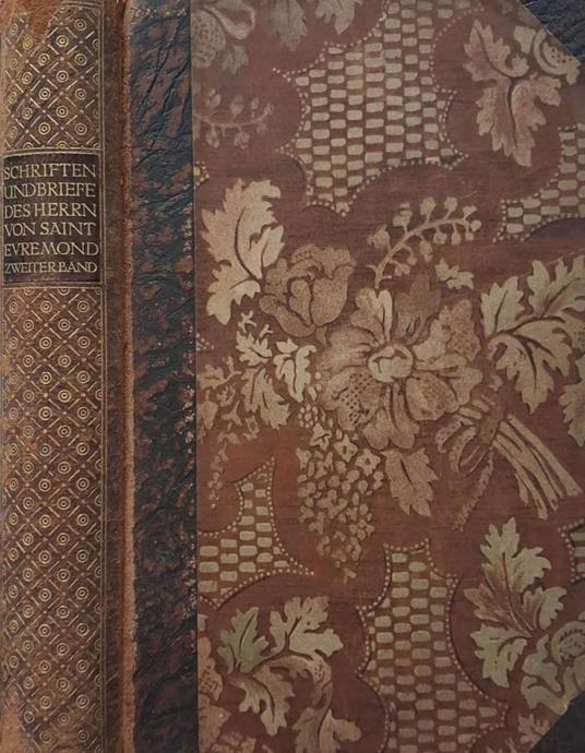 Schriften und Briefe des Herrn von Saint Evremond und die Me - copertina