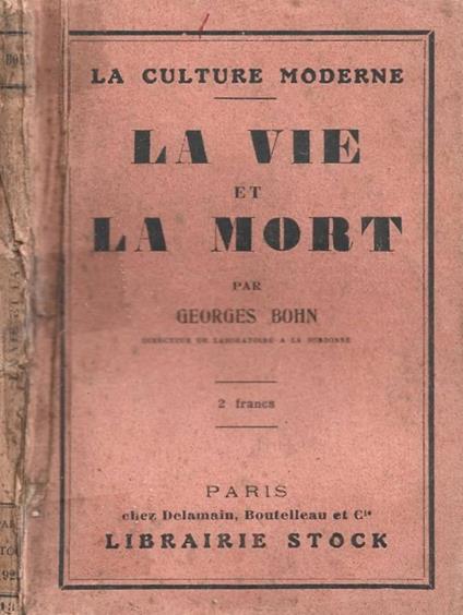 La vie et la mort - copertina