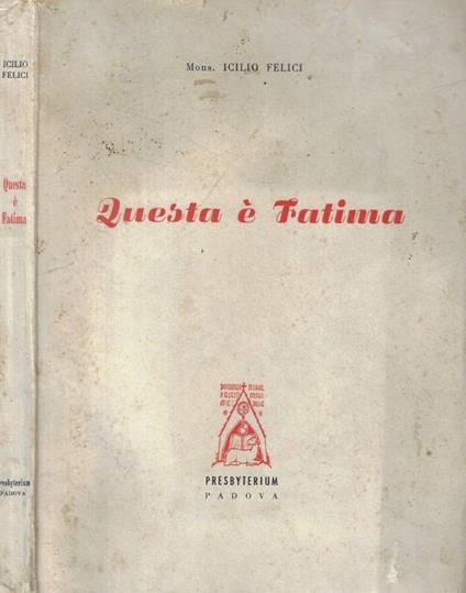 Questa è Fatima - copertina