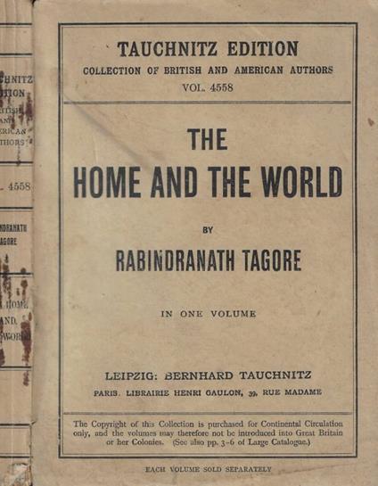 The home and the world - copertina