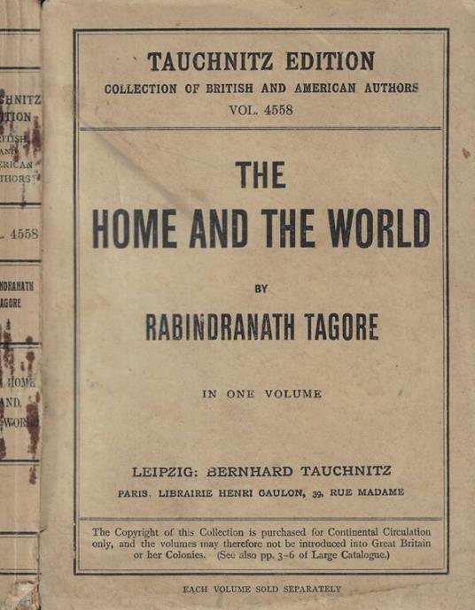 The home and the world - copertina