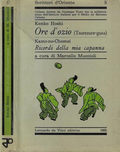 Ore d'ozio / Ricorsi della mia capanna - copertina