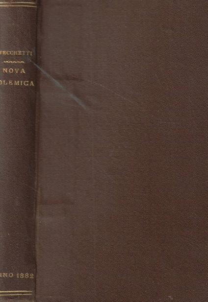 Nuova polemica - Lorenzo Stecchetti - copertina