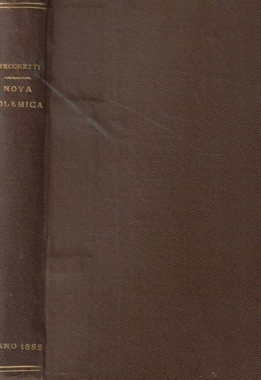 Nuova polemica - Lorenzo Stecchetti - copertina