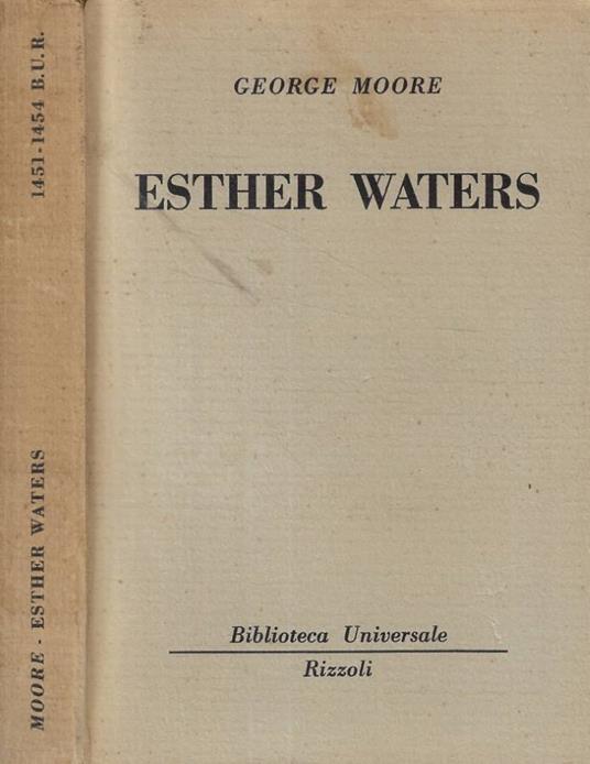 Esther Waters - George Moore - copertina
