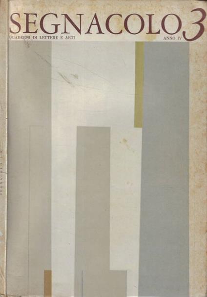 Segnacolo n. 3 Anno 1963 - copertina