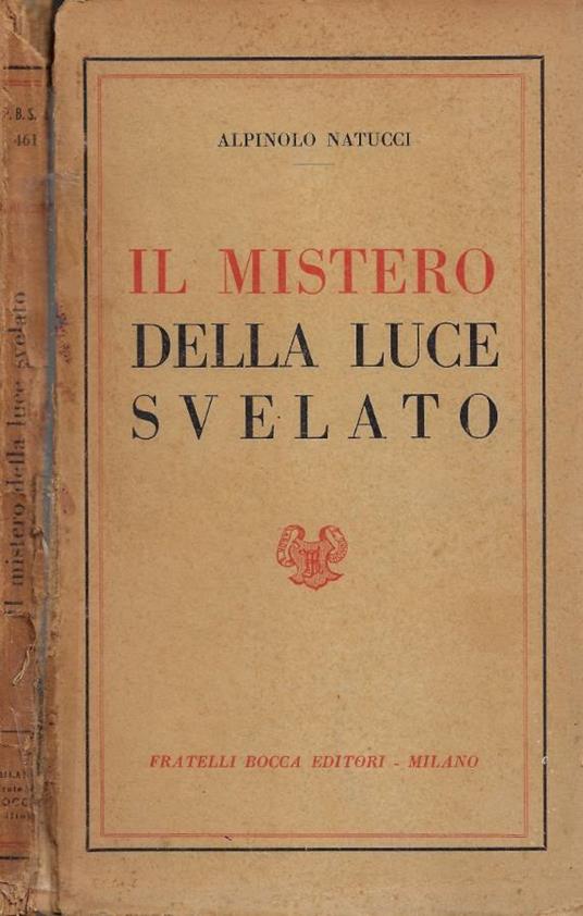 Il mistero della luce svelato - copertina