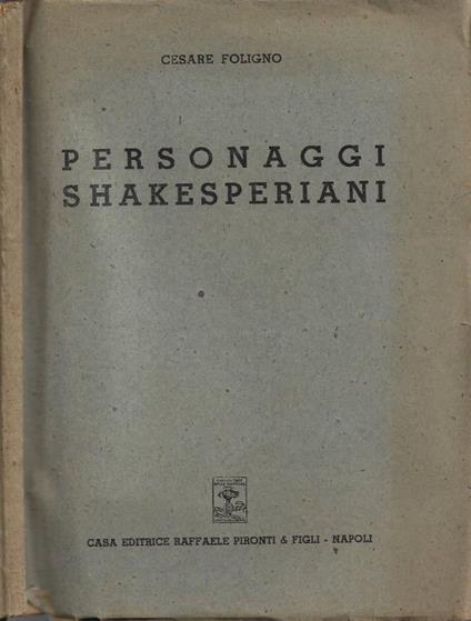 Personaggi Shakesperiani - copertina
