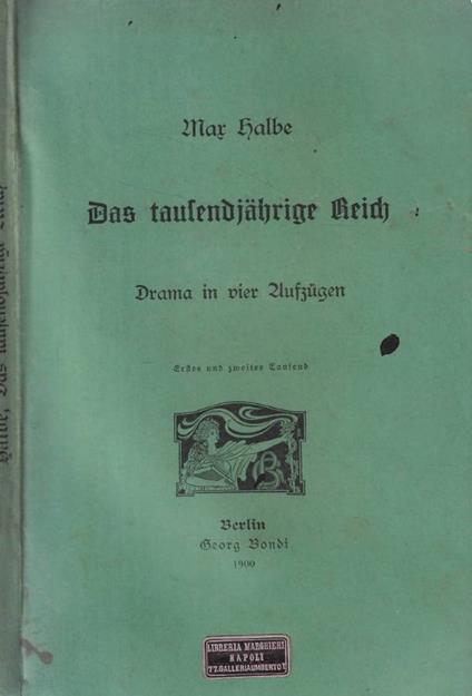 Das taufendjahrige Geich - copertina