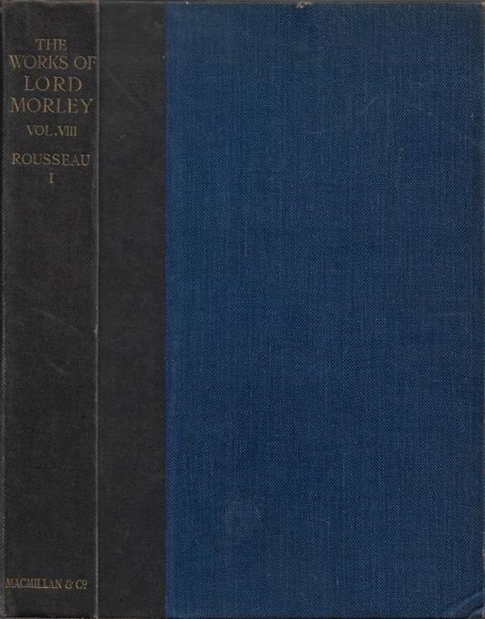 Rousseau . Vol. I - copertina