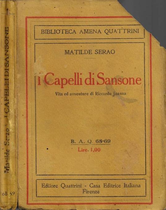 I capelli di Sansone - Matilde Serao - copertina