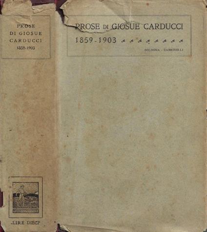 Prose - Giosuè Carducci - copertina