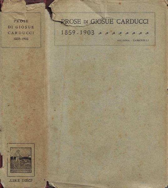 Prose - Giosuè Carducci - copertina