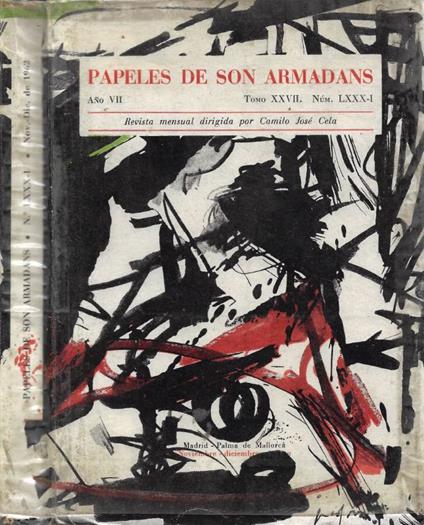 Papeles de son Armadans - Ano VII - Tomo. XXVII - Núm. LXXX - copertina